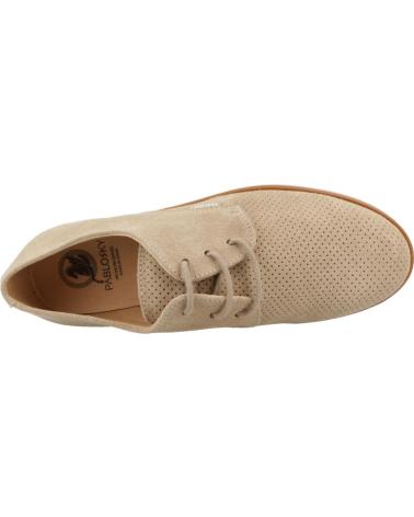 SAPATOS BLUCHER PABLOSKY MODELO 729637P BEGE TAUPE COM ATACADORES TAUPE