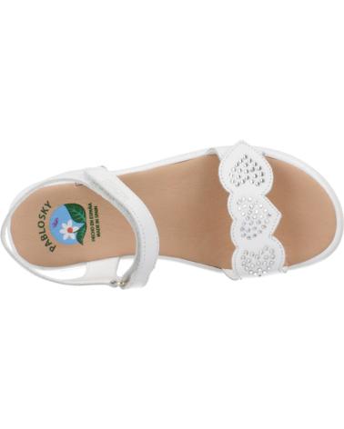 Sandales PABLOSKY  pour Fille SANDALIAS NINA MODELO 430300P COLOR  BLANCO