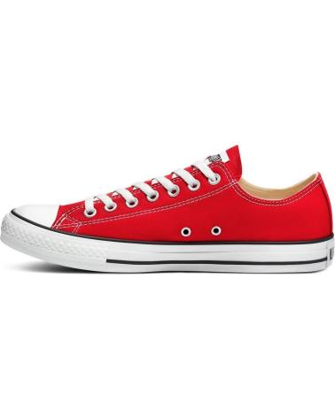 Deportivas CONVERSE  de Mujer y Niña ROJAS ALL STAR OX M9696C CLASICAS DE TELA  ROJO