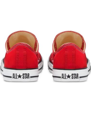 Deportivas CONVERSE  de Mujer y Niña ROJAS ALL STAR OX M9696C CLASICAS DE TELA  ROJO