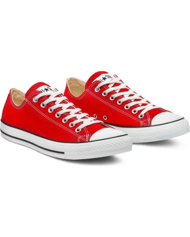 Deportivas CONVERSE  de Mujer y Niña ROJAS ALL STAR OX M9696C CLASICAS DE TELA  ROJO