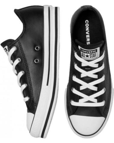 Deportivas CONVERSE  de Mujer y Niña ZAPATILLAS CHUCK TAYLOR ALL STAR LEATHER EVA PLATFORM NEGRA  NEGRO