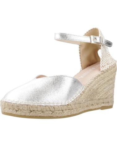 Sandalias MACARENA  de Mujer ALPARGATAS MUJER MODELO CARLA41 COLOR  PLATA