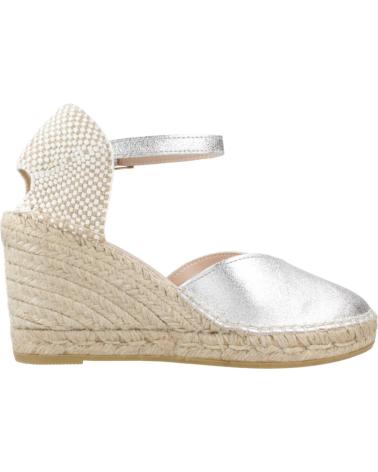 Sandalias MACARENA  de Mujer ALPARGATAS MUJER MODELO CARLA41 COLOR  PLATA