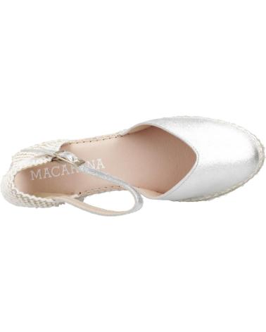 Sandalias MACARENA  de Mujer ALPARGATAS MUJER MODELO CARLA41 COLOR  PLATA