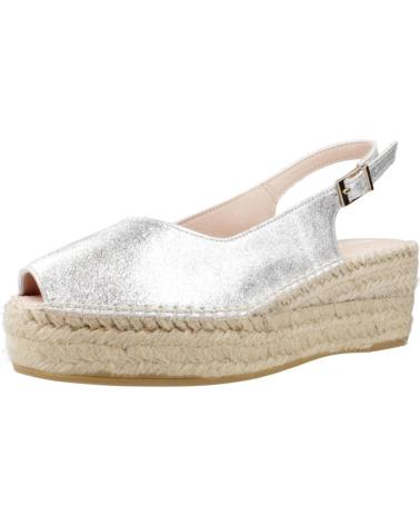 Sandali MACARENA  per Donna ALPARGATAS MUJER MODELO JAVA88 COLOR  PLATA