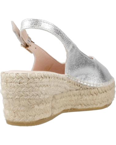 Sandali MACARENA  per Donna ALPARGATAS MUJER MODELO JAVA88 COLOR  PLATA