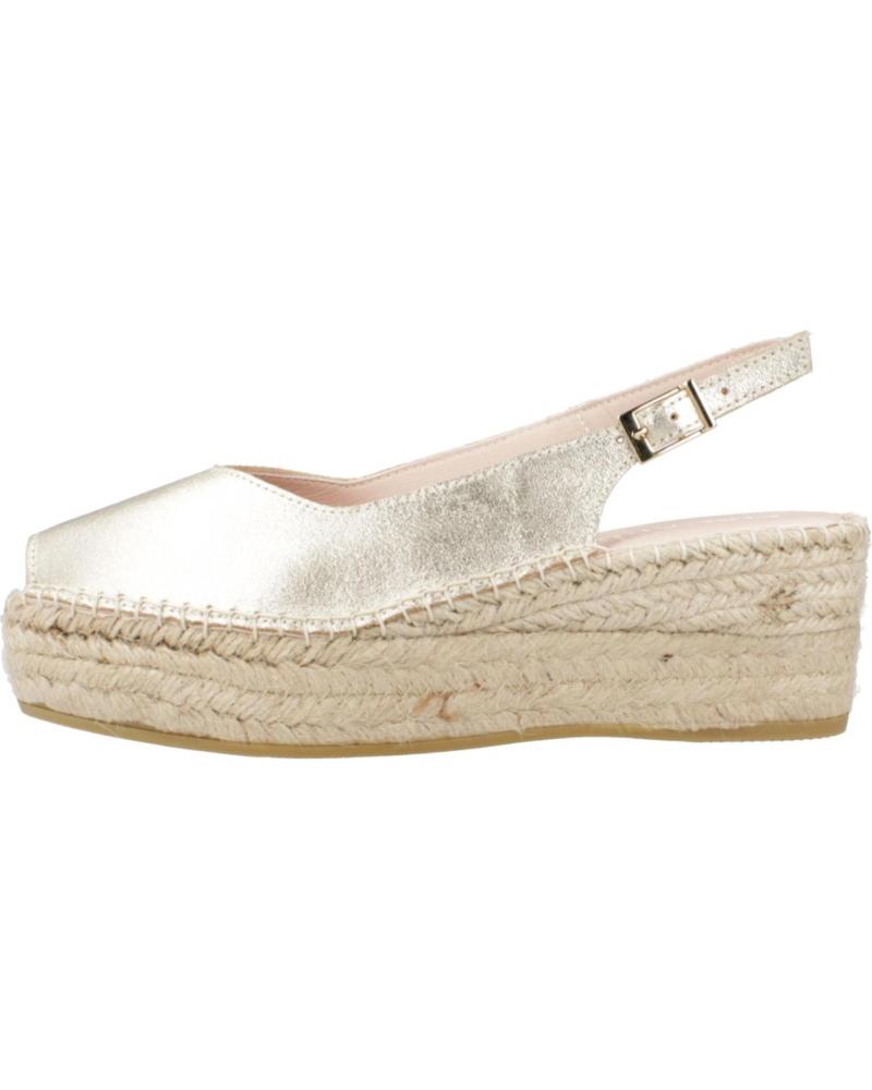 Sandali MACARENA  per Donna ALPARGATAS MUJER MODELO JAVA88 COLOR ORO  PLATINO