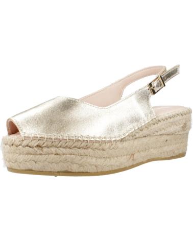 Sandali MACARENA  per Donna ALPARGATAS MUJER MODELO JAVA88 COLOR ORO  PLATINO