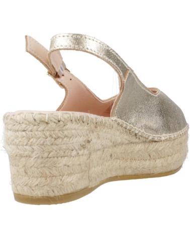 Sandali MACARENA  per Donna ALPARGATAS MUJER MODELO JAVA88 COLOR ORO  PLATINO