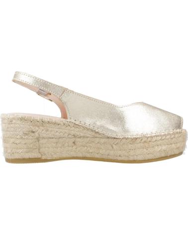 Sandali MACARENA  per Donna ALPARGATAS MUJER MODELO JAVA88 COLOR ORO  PLATINO