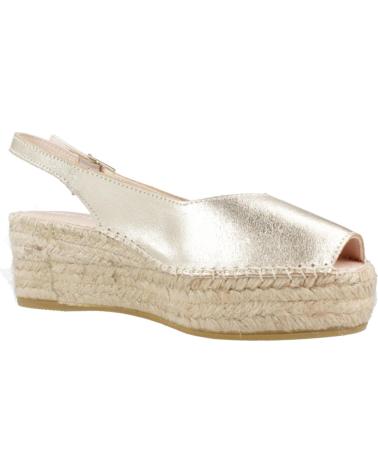 Sandali MACARENA  per Donna ALPARGATAS MUJER MODELO JAVA88 COLOR ORO  PLATINO