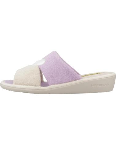 Pantoufles NORDIKAS  pour Femme ZAPATILLAS HOGAR MUJER MODELO TOP LINE COLOR VIOLETA  HIELO