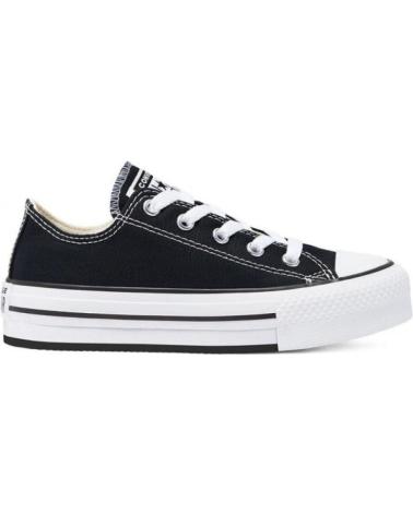 Esportes  CONVERSE  de Menina e Menino BAJO PLATAFORMA LONA  NEGRO
