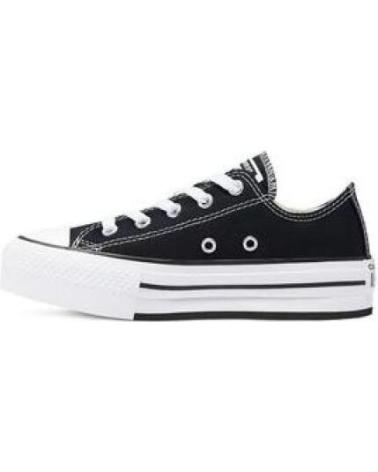 Esportes  CONVERSE  de Menina e Menino BAJO PLATAFORMA LONA  NEGRO