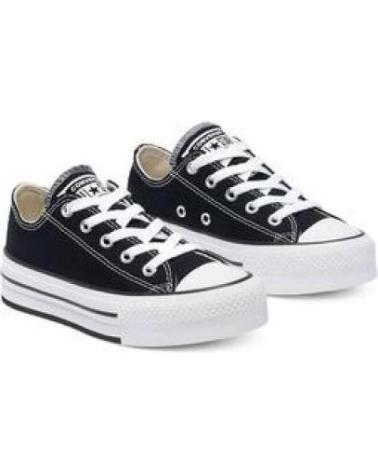 Esportes  CONVERSE  de Menina e Menino BAJO PLATAFORMA LONA  NEGRO
