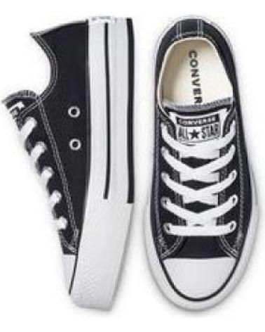 Esportes  CONVERSE  de Menina e Menino BAJO PLATAFORMA LONA  NEGRO