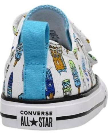 Deportivas CONVERSE  de Niña y Niño ALL STAR BEBE A01209C CON HELADOS  BLANCO