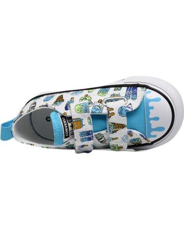 Deportivas CONVERSE  de Niña y Niño ALL STAR BEBE A01209C CON HELADOS  BLANCO
