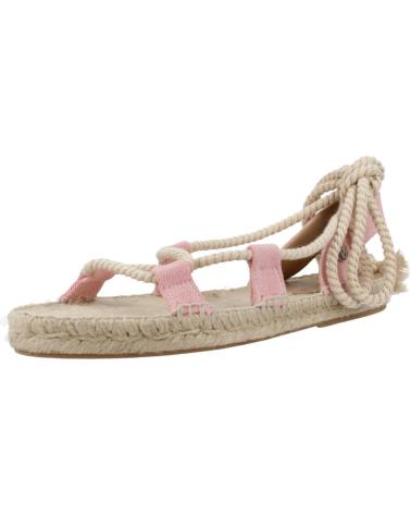 Sandales YELLOW  pour Femme ALPARGATAS MUJER MODELO ARIADNA COLOR ROSA  NUDE