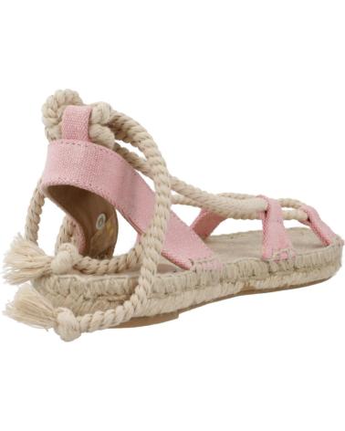 Sandales YELLOW  pour Femme ALPARGATAS MUJER MODELO ARIADNA COLOR ROSA  NUDE
