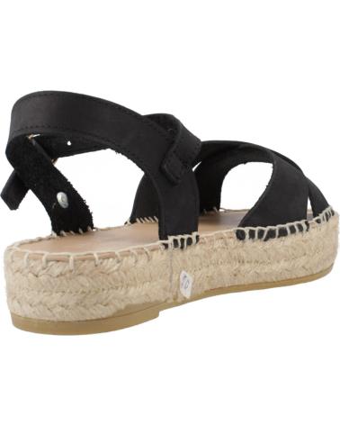 Woman Sandals YELLOW ALPARGATAS MUJER MODELO RAQUEL COLOR  NEGRO