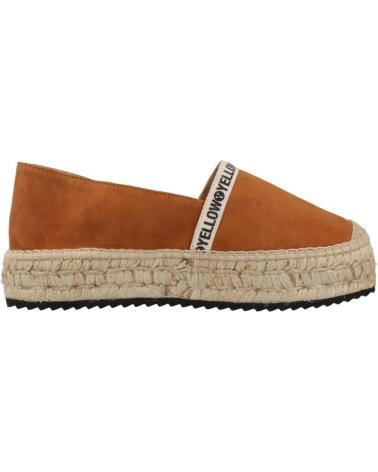 Chaussures YELLOW  pour Femme ALPARGATAS MUJER MODELO ANAIS COLOR MARRON  CAMEL