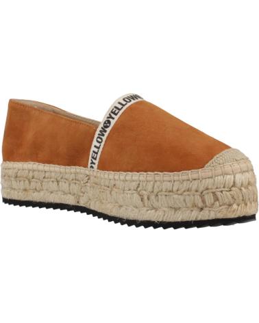 Chaussures YELLOW  pour Femme ALPARGATAS MUJER MODELO ANAIS COLOR MARRON  CAMEL