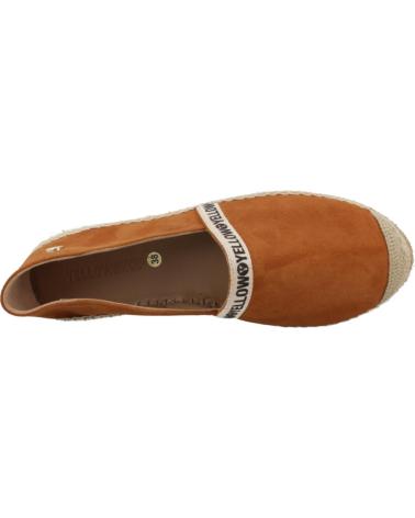 Chaussures YELLOW  pour Femme ALPARGATAS MUJER MODELO ANAIS COLOR MARRON  CAMEL