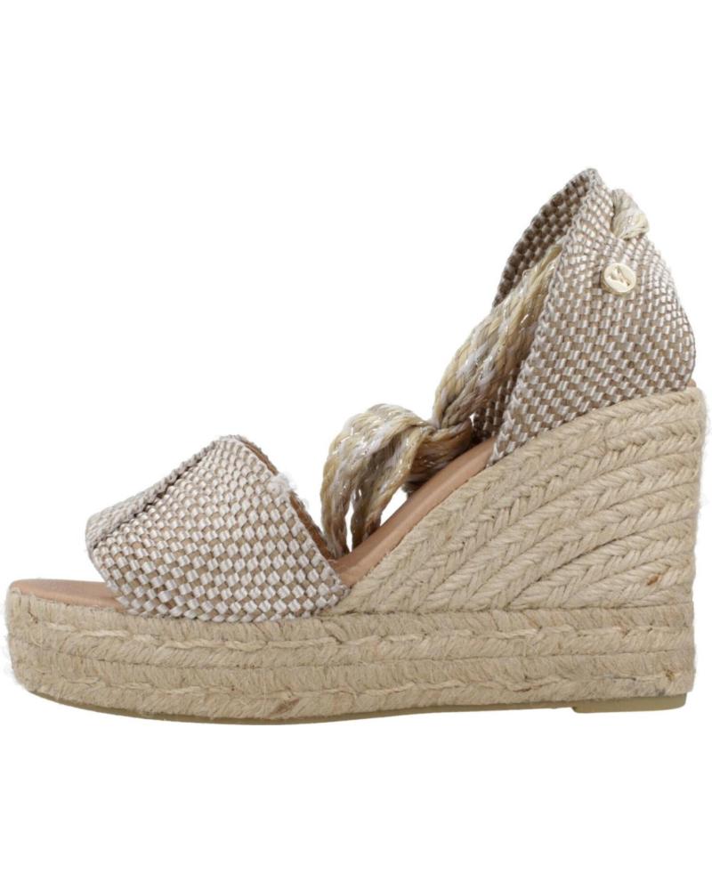 Woman Sandals YELLOW ALPARGATAS MUJER MODELO AIDA COLOR  PLATA