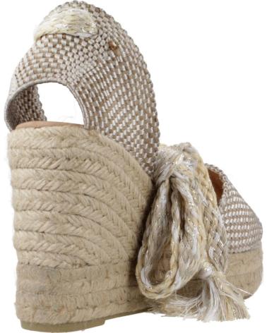 Woman Sandals YELLOW ALPARGATAS MUJER MODELO AIDA COLOR  PLATA