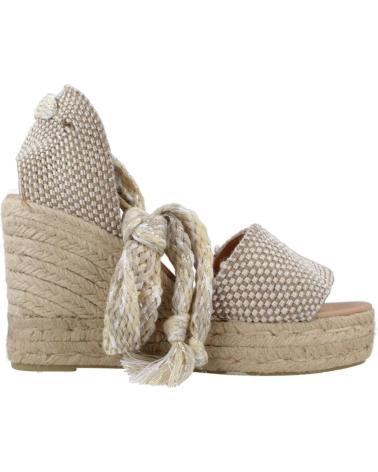 Woman Sandals YELLOW ALPARGATAS MUJER MODELO AIDA COLOR  PLATA