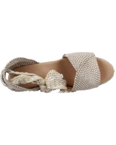 Woman Sandals YELLOW ALPARGATAS MUJER MODELO AIDA COLOR  PLATA