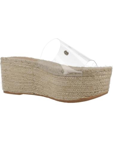 Woman Sandals YELLOW ALPARGATAS MUJER MODELO LA TRANSPARENTE COLOR MARRON  VINILLO