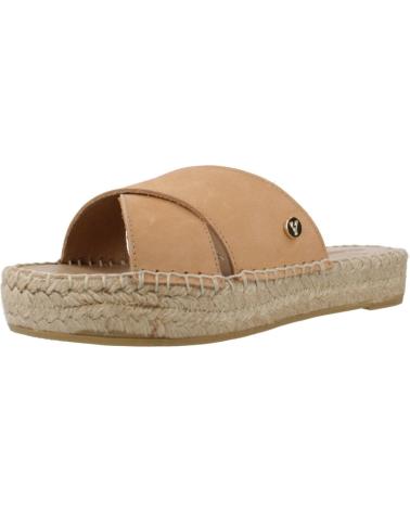 Woman Sandals YELLOW ALPARGATAS MUJER MODELO INGRID COLOR MARRON  CUERO