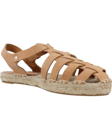 Sandales YELLOW  pour Femme ALPARGATAS MUJER MODELO NEUS COLOR MARRON  CUERO