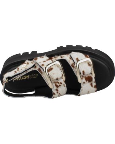 Woman Sandals YELLOW SANDALIAS MUJER MODELO MARTINA COLOR ANIMAL PRINT  VACA