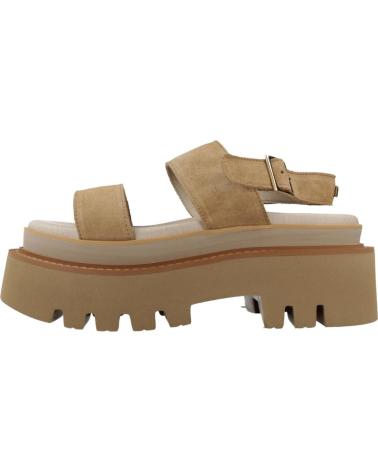 Sandales YELLOW  pour Femme SANDALIAS MUJER MODELO CLAUDIA COLOR MARRON  ARENA