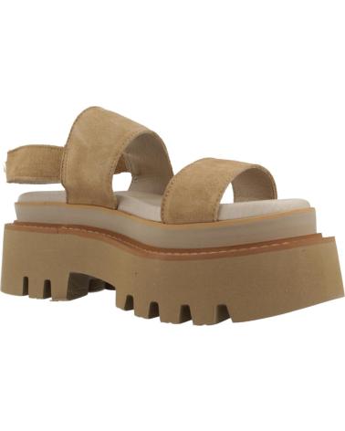 Sandales YELLOW  pour Femme SANDALIAS MUJER MODELO CLAUDIA COLOR MARRON  ARENA