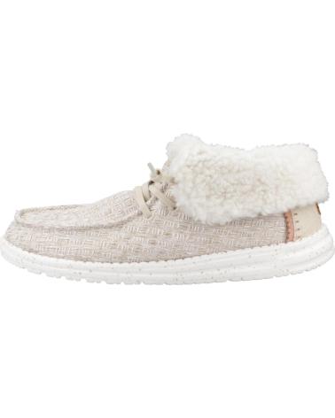 Scarpe HEY DUDE  per Donna ZAPATOS CASUAL MUJER MODELO WENDY FOLD STITCH COZY COLOR BEI  TAN