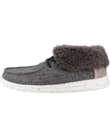 Scarpe HEY DUDE  per Donna ZAPATOS CASUAL MUJER MODELO WENDY FOLD STITCH COZY COLOR GRI  BLACK