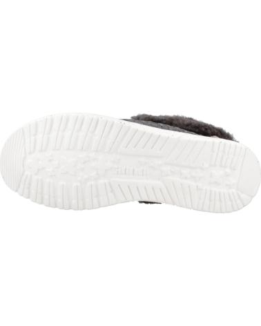 Chaussures HEY DUDE  pour Femme ZAPATOS CASUAL MUJER MODELO WENDY FOLD STITCH COZY COLOR GRI  BLACK