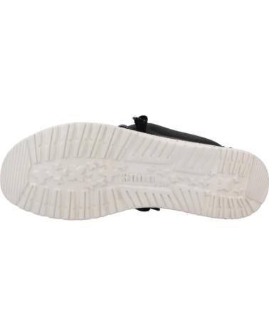 Zapatos HEY DUDE  de Hombre INFORMALES HOMBRE MODELO WALLY WASHED CANVAS COLOR NEGRO BLA  BLACK