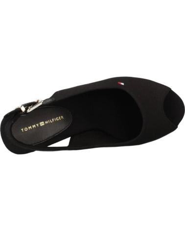 Sandalen TOMMY HILFIGER  für Damen SANDALIAS ICONIC ELENA SLING BACK WEDGE  NEGRO