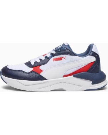 Deportivas PUMA  de Niña y Niño ZAPATILLA X-RAY SPEED LITE JUNIOR 385524 20 BLANCA Y MARINO  BLANCO