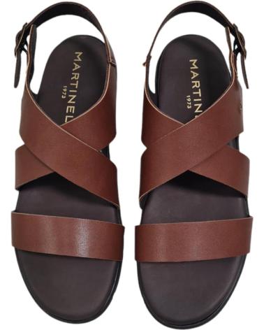 Sandalias de Hombre MARTINELLI SANDALIAS PIEL MARRON CUERO