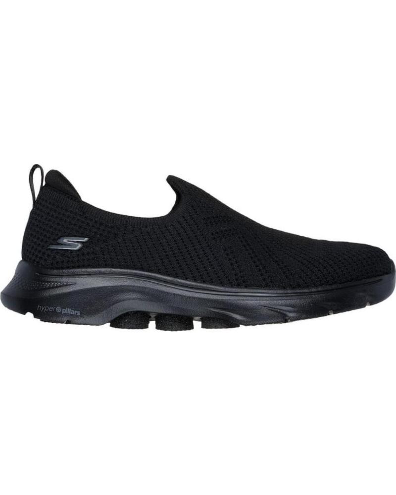 Scarpe sport SKECHERS  per Donna ZAPATILLA NEGRA SIN CORDON GO WALK 125204BBK  NEGRO