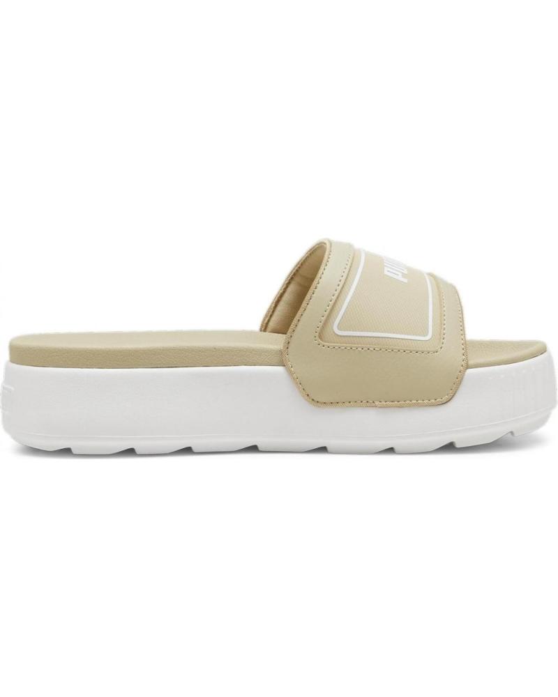 Infradito PUMA  per Donna CHANCLAS KARMEN SLIDE PLATAFORMA MUJER 389073 11  BEIGE