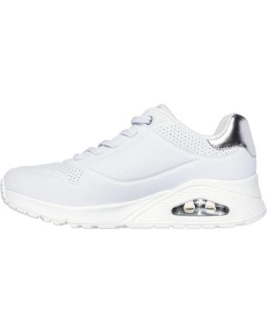 SKECHERS UNO SHIMMER AWAY MUJER 155196-WSL BLANCA PIEL BLANCO