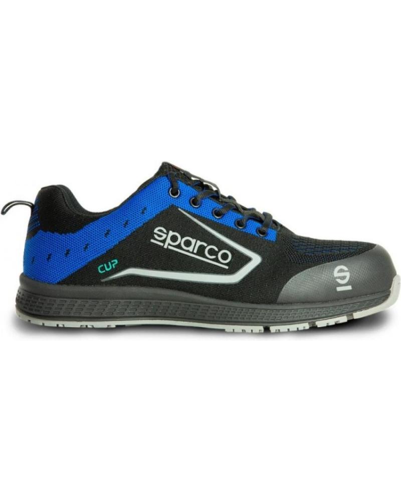 Zapatillas deporte SPARCO  de Mujer y Hombre ZAPATILLA SEGURIDAD HOMBRE CUP RICARD NEGRA AZUL S1P SRC  NEGRO